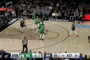 捍卫主场!8号秀杰明追身三分再进 篮网开局4记三分13-4!